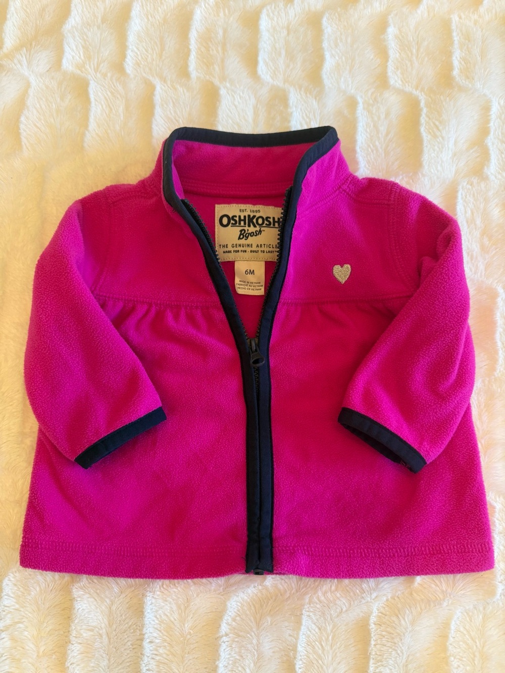 OshKosh B'gosh Baby Girl 6 Month Fleece Jacket